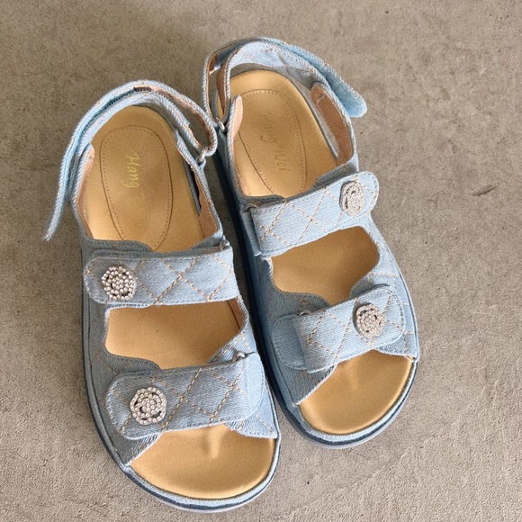 💜 Super cute light blue denim sandals - Picture 4 of 4